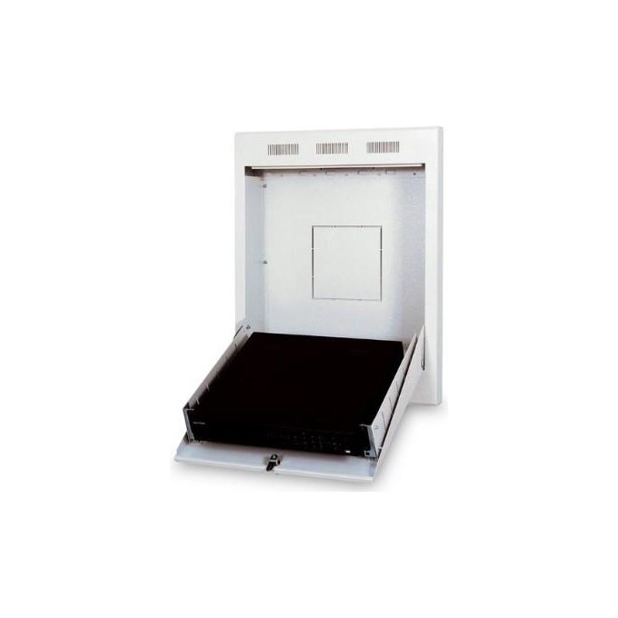 Digitus armadio slim a muro 2 unita 750x600 altezza 127mm grigio con apertura frontale