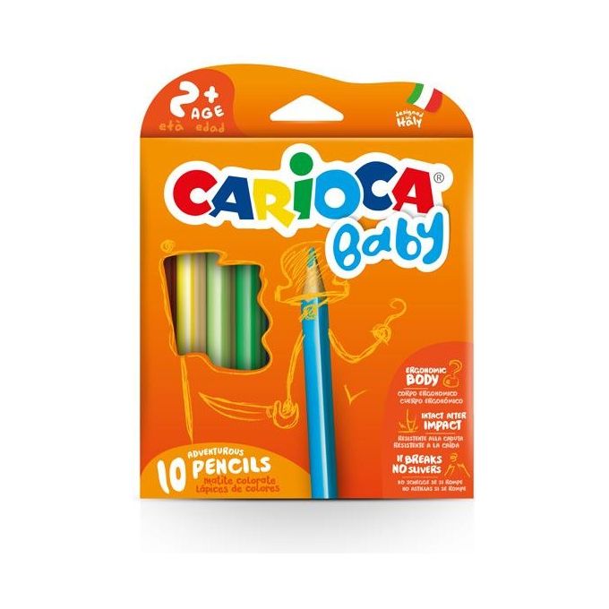 Carioca confezione 10Pz Matita maxi baby Pencil