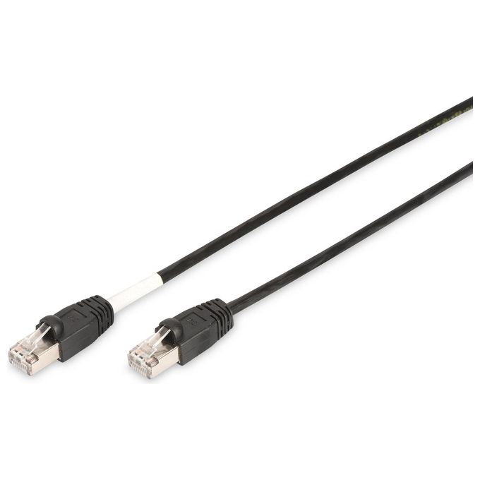 Digitus cavo rete s-ftp cat.6 doppia schermatura colore nero mt. 2 da esterno