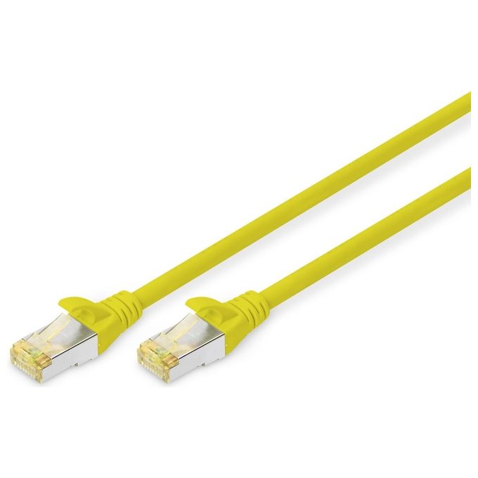 Digitus cavo rete s-ftp cat.6a doppia schermatura lsoh colore giallo mt. 1