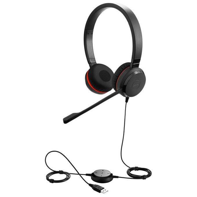 Jabra Evolve 30 II MS stereo Auricolare con microfono dimensione completa