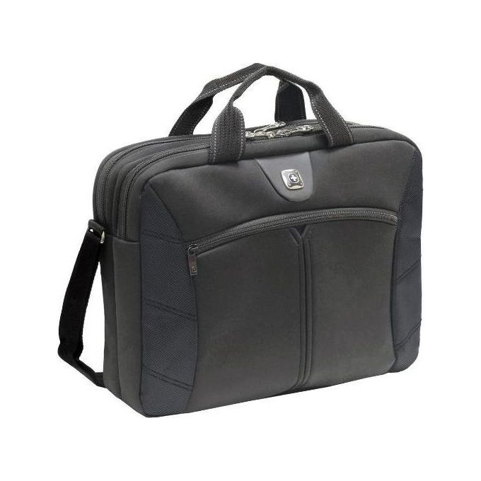 Freecom Wenger Sherpa Valigetta per Notebook con Doppio Scompartimento per Notebook Fino a 16'' Nero