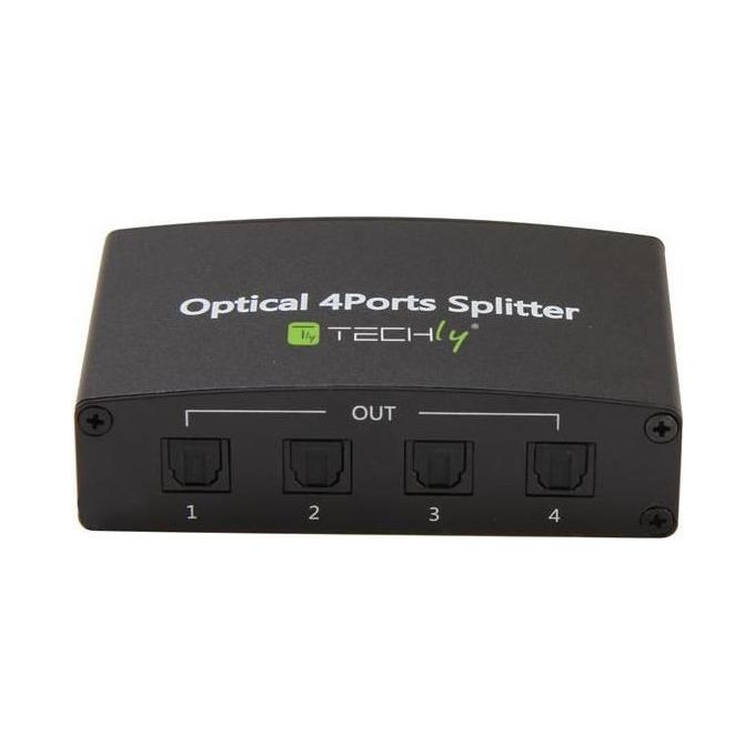 Techly Splitter Audio Digitale Toslink 4 Porte