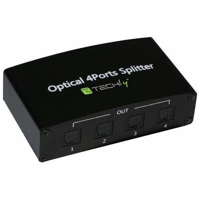 Techly Splitter Audio Digitale Toslink 4 Porte