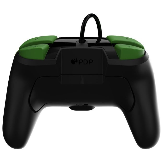 Pdp 1-Up Glow In The Dark Rematch Nero-Verde Usb Gamepad per Nintendo Switch-Nintendo Switch Oled