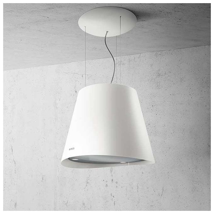 Elica PRF0119940A EASY UX WH-F-50 Cappa a Isola Classe energetica A 3 Velocita' Filtrante Illuminazione LED 50 cm Bianco