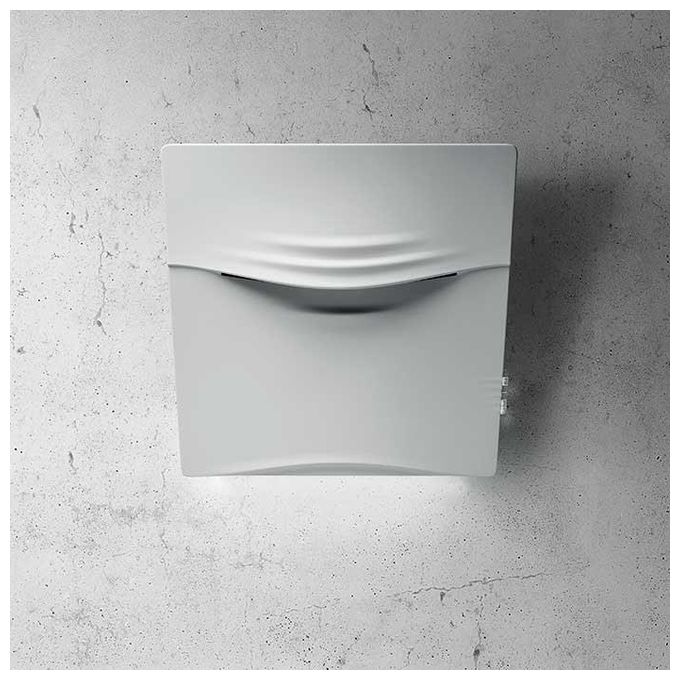Elica PRF0117448 CONCETTO SPAZIALE WH-F-75 - Cappa a parete filtrante 75 cm, 779 m³-h, Classe A, 54 dB, Controllo touch, 3 velocita', Sensor Technology e illuminazione LED 7 W, Bianco