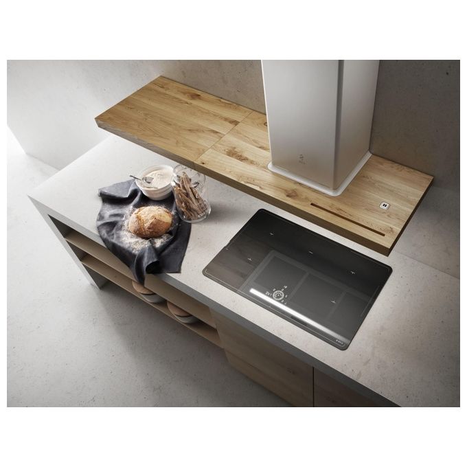 Elica BIO WH-A-90 USB ROVER PRF0147266 Cappa a Parete Classe energetica A+ 3 Velocita' Aspirante Touch Control 90 cm Bianco-Rovere