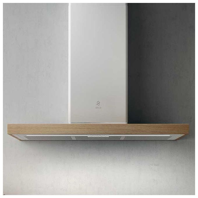 Elica BIO WH-A-90 USB ROVER PRF0147266 Cappa a Parete Classe energetica A+ 3 Velocita' Aspirante Touch Control 90 cm Bianco-Rovere