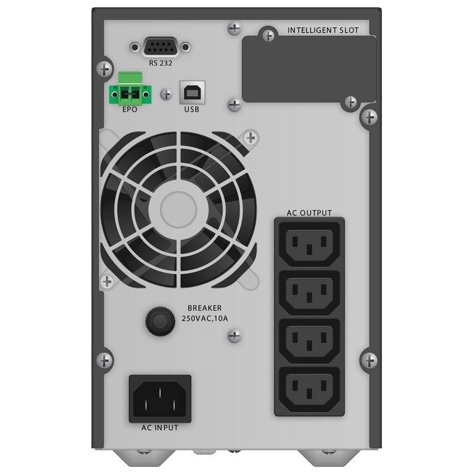 PowerWalker VFI 1000 TG Gruppo di Continuita' UPS 1000 VA 4 Prese AC Doppia Conversione Online