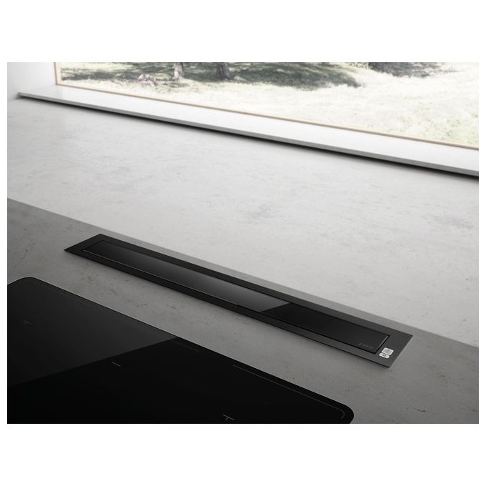 Elica PANDORA BL-F-90 Cappa Filtrante ad Incasso Classe energetica A Motore Interno Portata 680 m³-h 90 cm Nero Down Draft PRF0120979