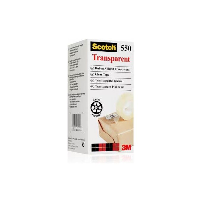 3m Scotch 550 Trasparente 19mmx33m