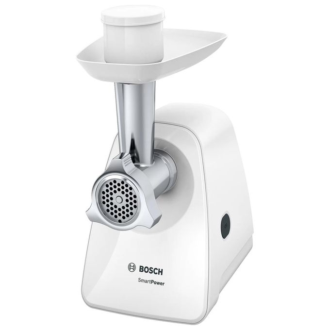 Bosch MFW2500W SmartPower Tritacarne Dischi in Acciaio Inossidabile 350W Bianco