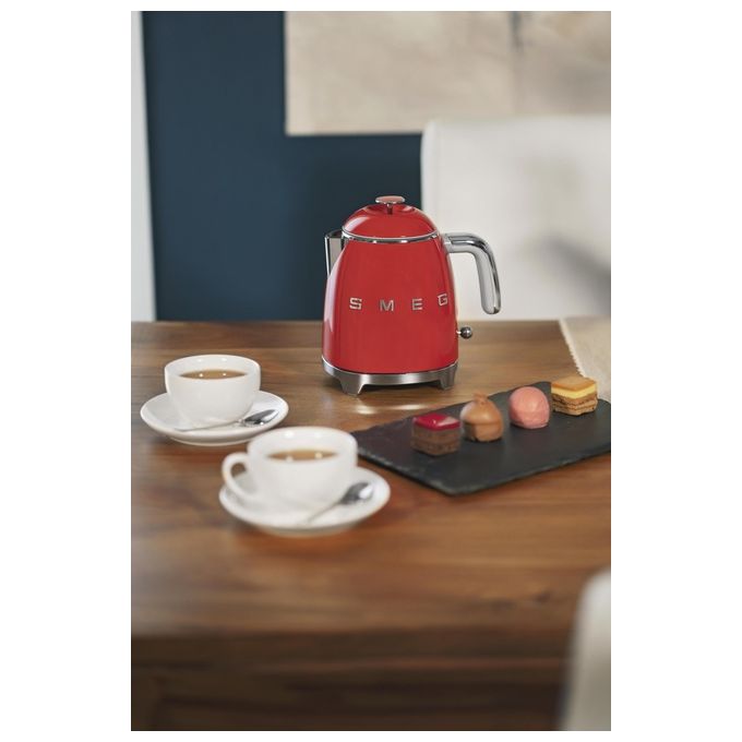 Smeg KLF05RDEU Bollitore 0.8 Litri Stile Rosso 50's Style