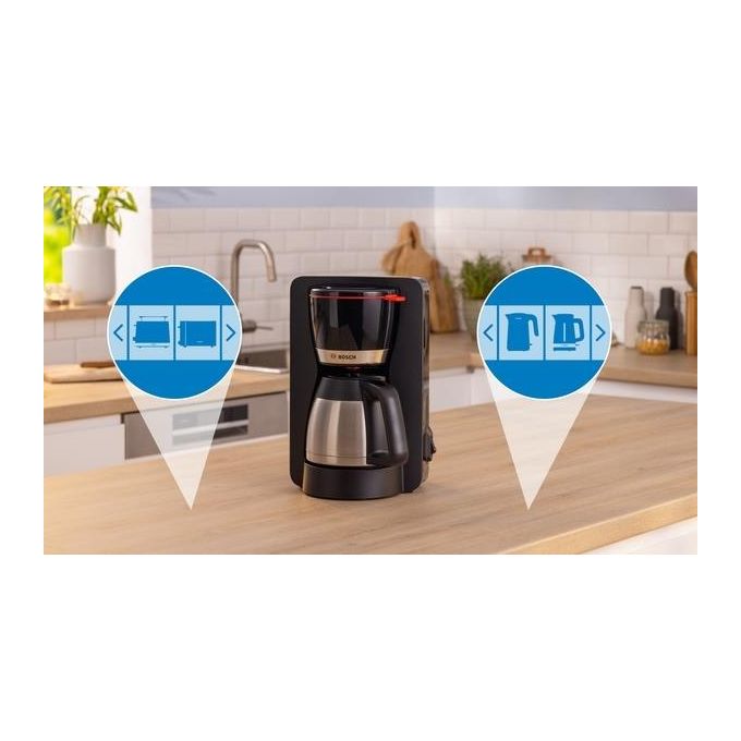 Bosch TKA 5M253 Thermo Macchina da Caffe' con Filtro 1.1 Litri
