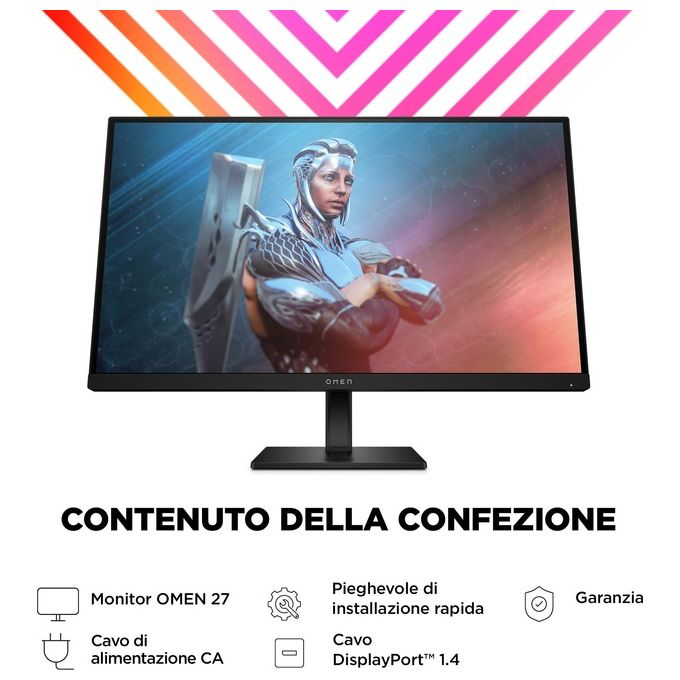 HP OMEN by HP 27 Monitor PC 27'' 1920x1080 Pixel Full HD Nero