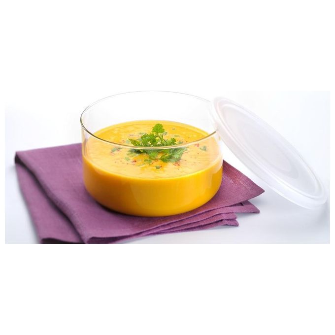 Pyrex Contenitore Multiuso Tondo con Coperchio 15cm