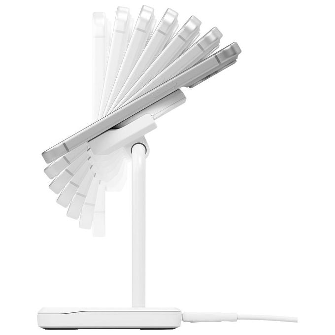 Cygnett ChargeBase Qi2 Caricatore Magnetico Wireless 2 in 1 Bianco