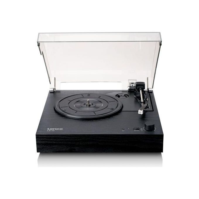 Lenco Giradischi LS Series LS-15 Nero Design Retro con Bluetooth e Altoparlanti Integrati per Audio di Alta Qualita'