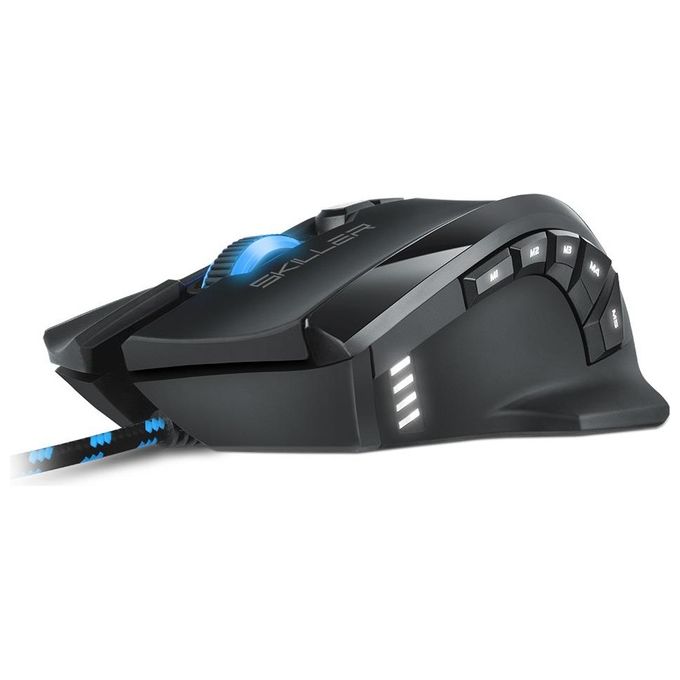 Sharkoon Skiller SGM1 Mouse Gaming 10800 Dpi Max Rgb Usb 1,8mt Nero