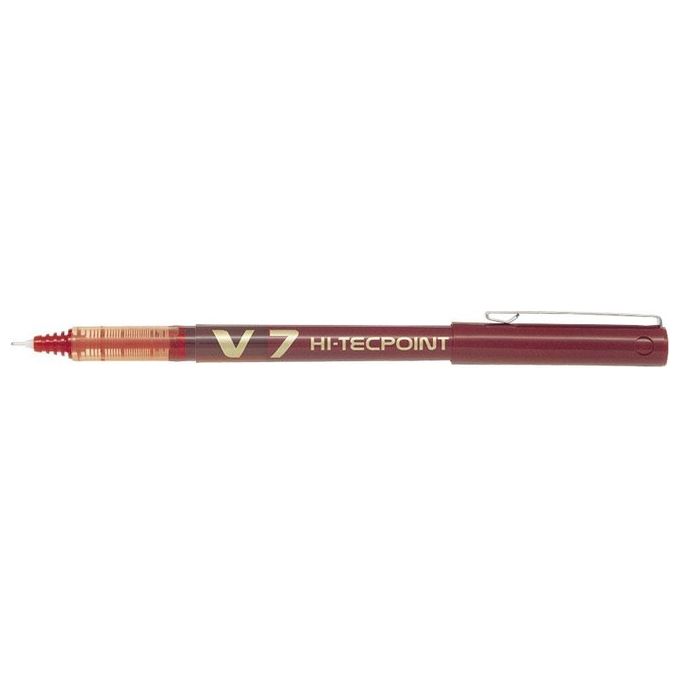 Pilot 011712 Penna Roller Hi-Tecpoint V7 0.7mm Rosso