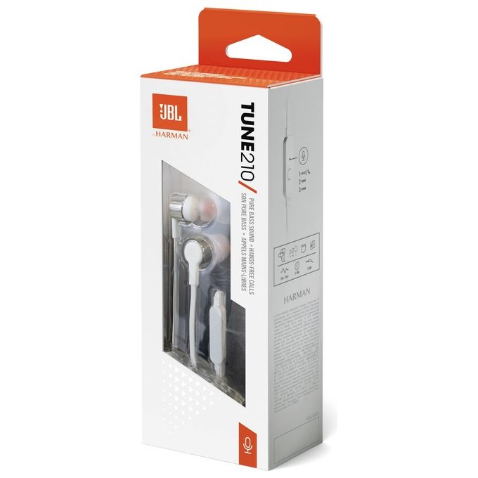 JBL T210 Auricolari In-Ear JBLT210GRY Grigio