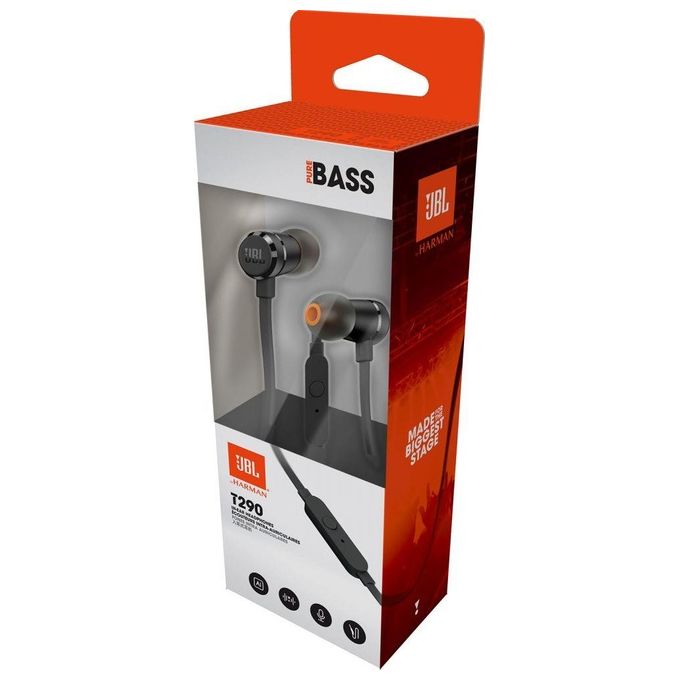 Jbl Auricolare con Microfono Nero