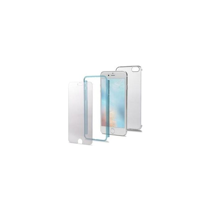 Celly Body cover per iPhone 7 4.7 Blu Trasparente