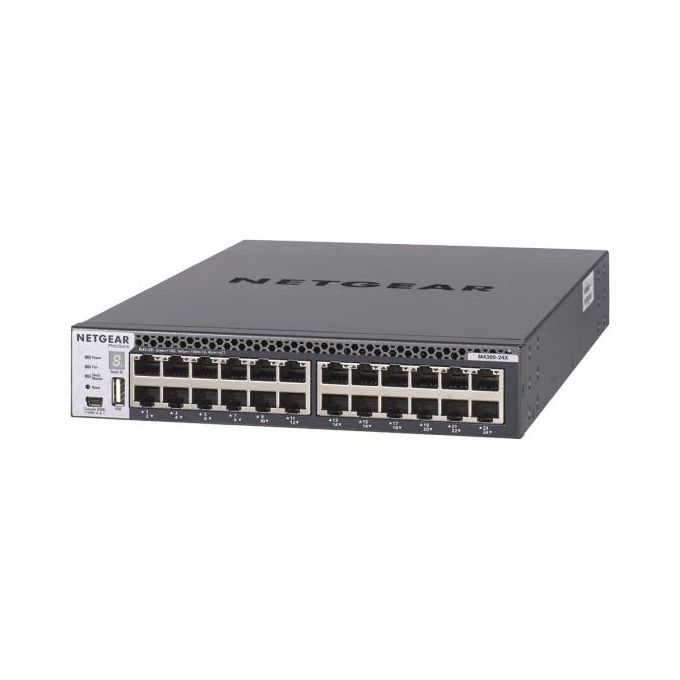 Netgear ProSAFE M4300-24X Switch L3 gestito 24 x 10 Gigabit Ethernet + 4 x SFP+ a 10 Gigabit condiviso montabile su rack