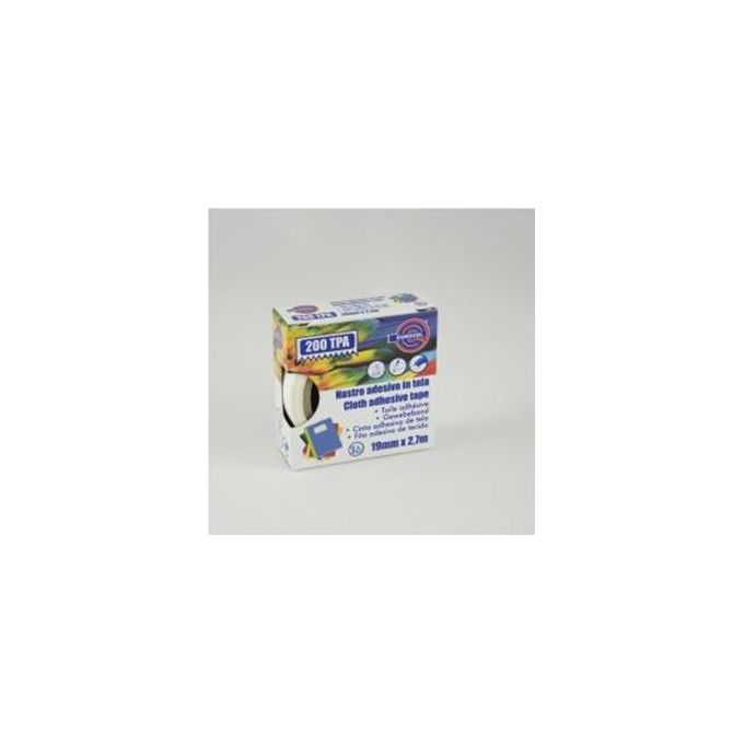 Eurocel Tpa200 Nastro Telato Bianco 19mmx2,7mt