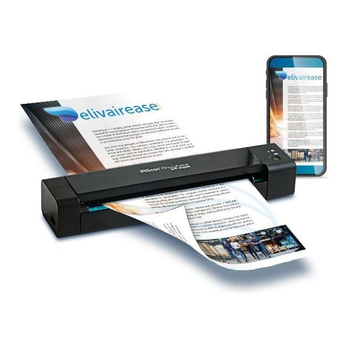 I.R.I.S. IRIScan Anywhere 6 Wifi Duplex Scanner Portatile 1200x1200 DPI A4 Nero