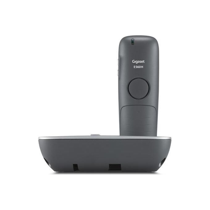 Gigaset E560A Telefono Cordless con segreteria telefonica Platino