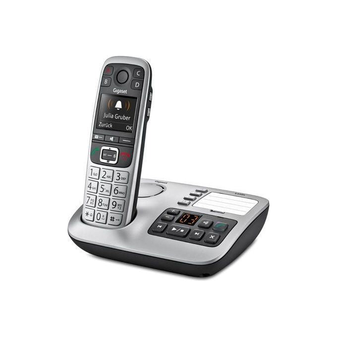 Gigaset E630 Telefono Cordless IP65 – Antiuerto, Impermeabile E Polvere, Con Torcia E Vibrazione – Nero