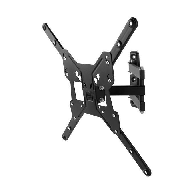 One For All WM2451 Supporto da Parete per Tv Montaggio a Muro Girevole 180° e Inclinabile 15° Dimensioni Schermo 13-55'' Massimo Peso 30kg Nero