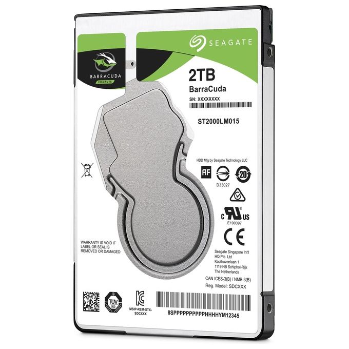 Seagate Mobile Barracuda 2.5 2tb sata 2,5 5400rpm 6gb-s 128mb 7mm