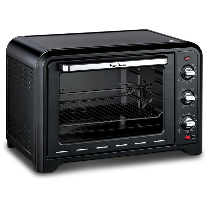 Moulinex OX4858 Optimo Forno Elettrico Ventilato Capacita' 39 Litri 2000W con 7 Modalita' di Cottura e Termostato Fino a 240° Nero