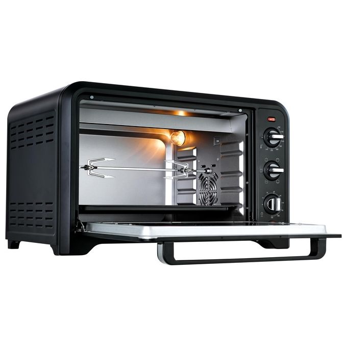 Moulinex OX4858 Optimo Forno Elettrico Ventilato Capacita' 39 Litri 2000W con 7 Modalita' di Cottura e Termostato Fino a 240° Nero