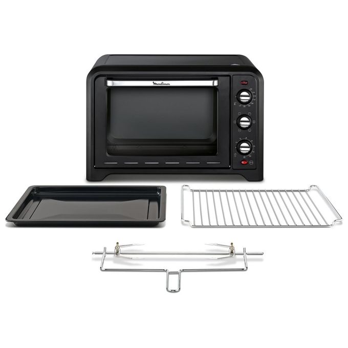 Moulinex OX4858 Optimo Forno Elettrico Ventilato Capacita' 39 Litri 2000W con 7 Modalita' di Cottura e Termostato Fino a 240° Nero
