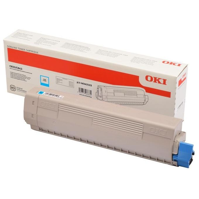 OKI Toner Ciano c833 843 Durata 10000 Pagine