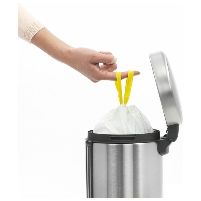 Brabantia Pedal Bin Newicon Pattumiera a Pedale 3 Litri Inox Satinato