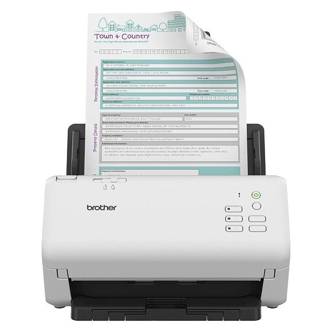 Brother ADS-4300N Scanner ADF 600x600 DPI A4 Nero-Bianco