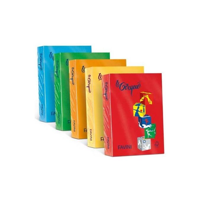 Cartotecnica Favini Risma le Cirque Giallo sole 80g a3
