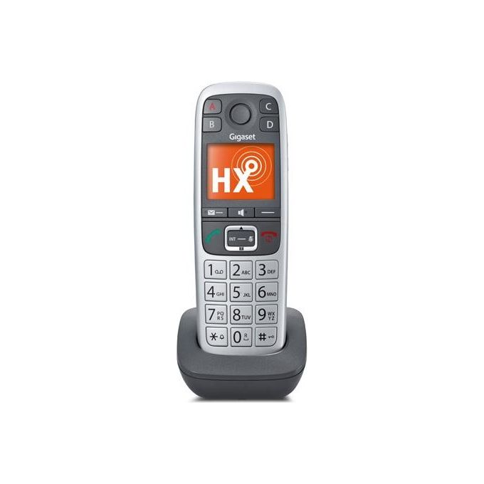 Gigaset E560 HX Dispositivo Aggiuntivo per Dect-Station  VOIP Grigio-Argento