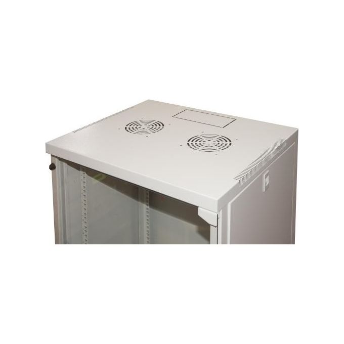 Link armadio 15 unita' da muro per reti (a)750 x (l)540 x (p) 450 mm colore grigio