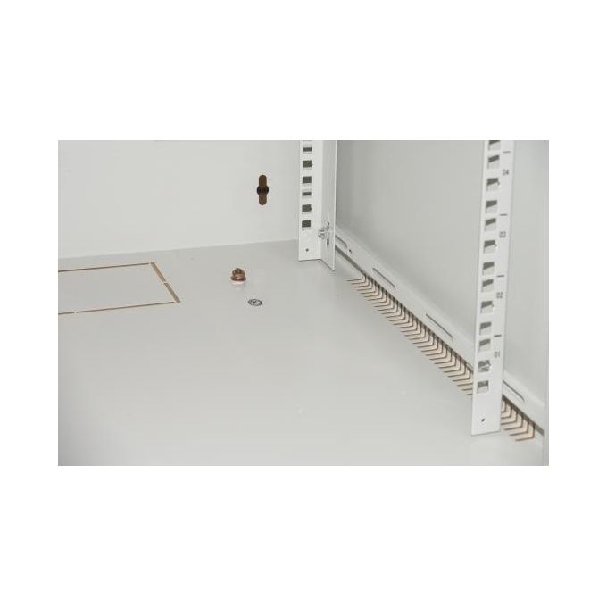 Link armadio 15 unita' da muro per reti (a)750 x (l)540 x (p) 450 mm colore grigio
