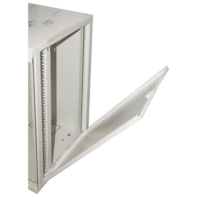 Link armadio 15 unita' da muro per reti (a)750 x (l)540 x (p) 450 mm colore grigio