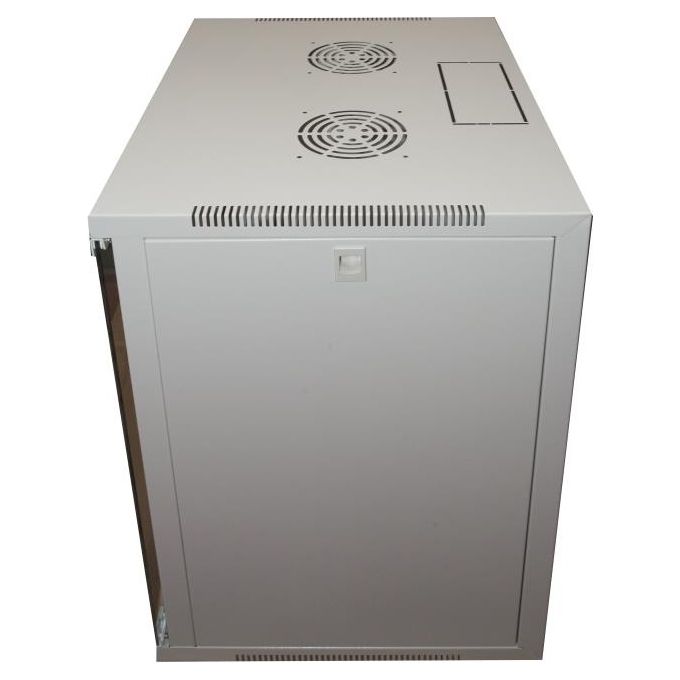 Link armadio 15 unita' da muro per reti (a)750 x (l)540 x (p) 450 mm colore grigio