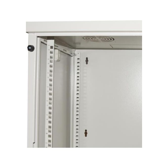 Link armadio 15 unita' da muro per reti (a)750 x (l)540 x (p) 450 mm colore grigio