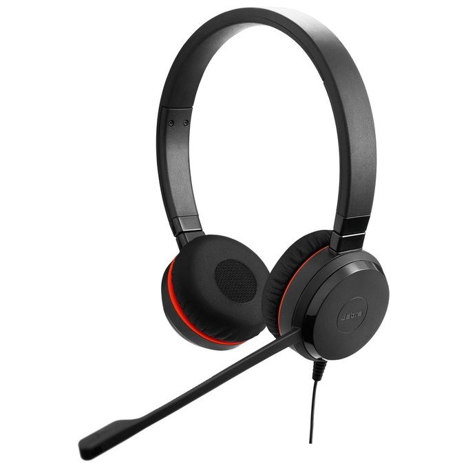 Jabra Evolve 30 II UC Mono Cuffie con Microfono Solo Jack 3.5mm per Comunicazioni Professionali in Voip