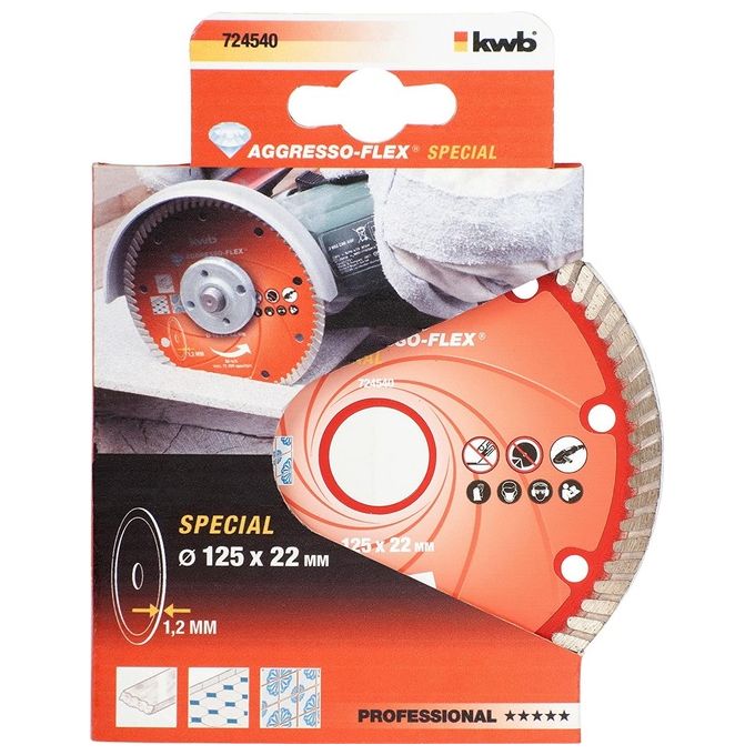 Kwb Punta Per Trapano A Batteria 125X22Mm Rosso